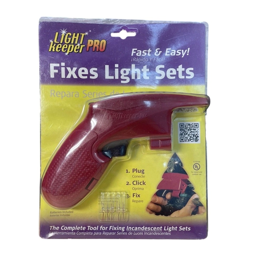 LightKeeper Pro 01201 Incandescent Light Set Repair Tool Red with Tester & Bulbs